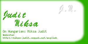 judit miksa business card